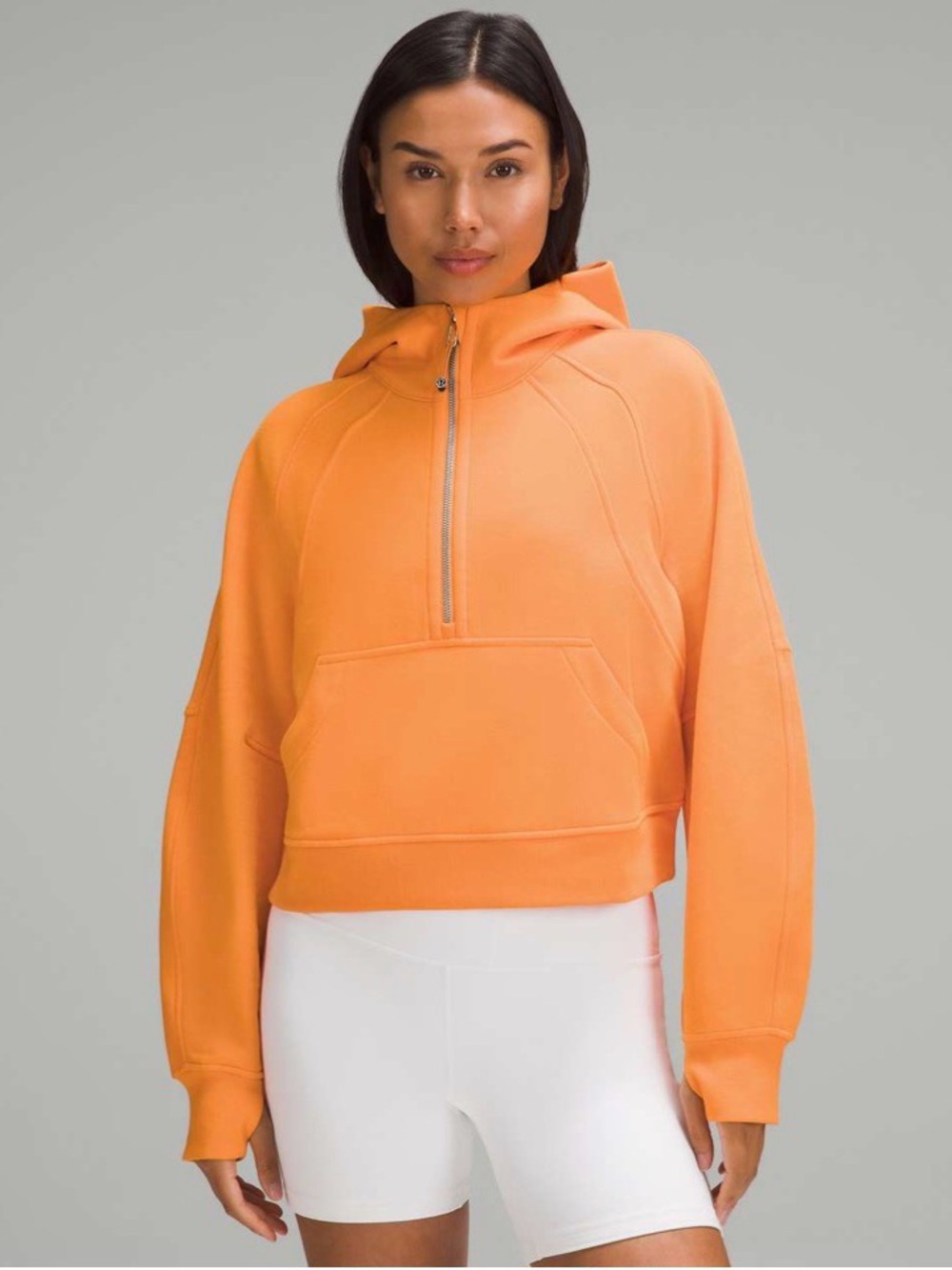 lululemon athletica oversized  Half‑Zip Hoodie in Bright Orange
